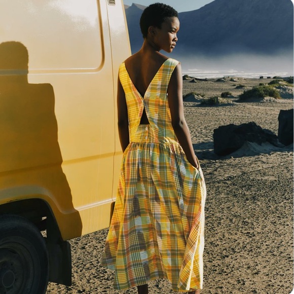 TOAST Dresses & Skirts - Rare TOAST Rowan Check Cotton Sundress Size 12